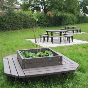 Calcott Planter & Seat Surround Made from Recycled Plastic