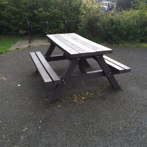 standard 1800mm wide table made from recycled plastic