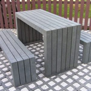 Herald Contemporary Table & Bench Set