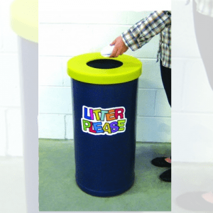 Open Top Plastic Litter & Waste Bin