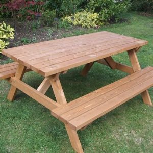 Wooden 'A' Frame Picnic Bench
